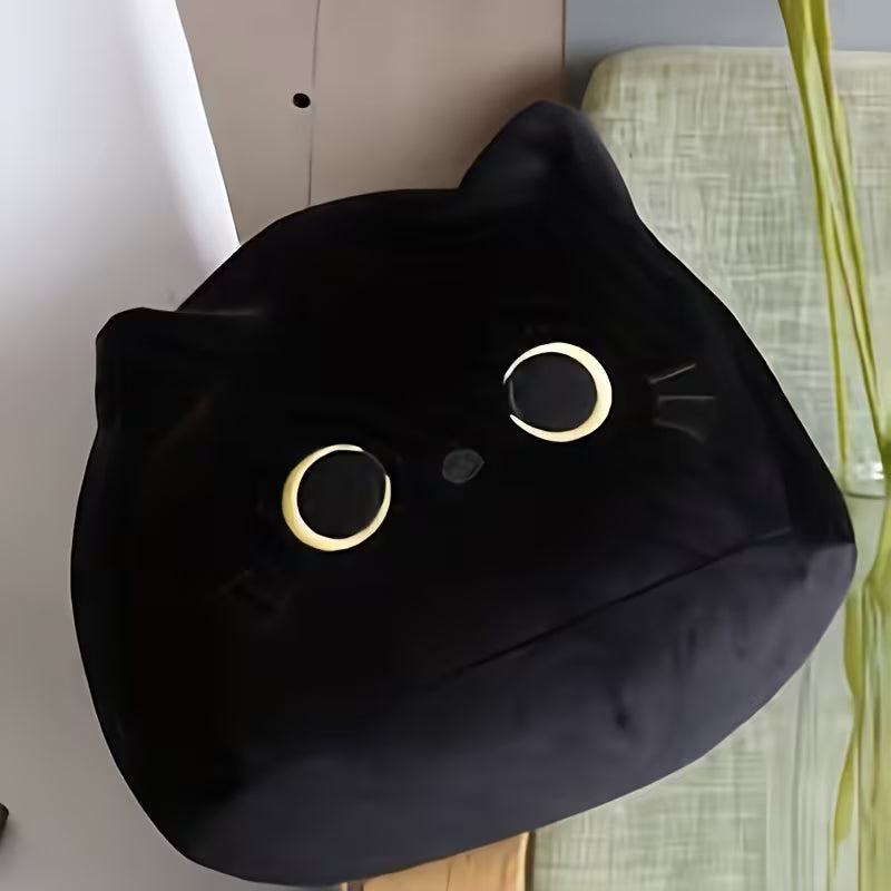 Black Cat Cute Plush Pillow™