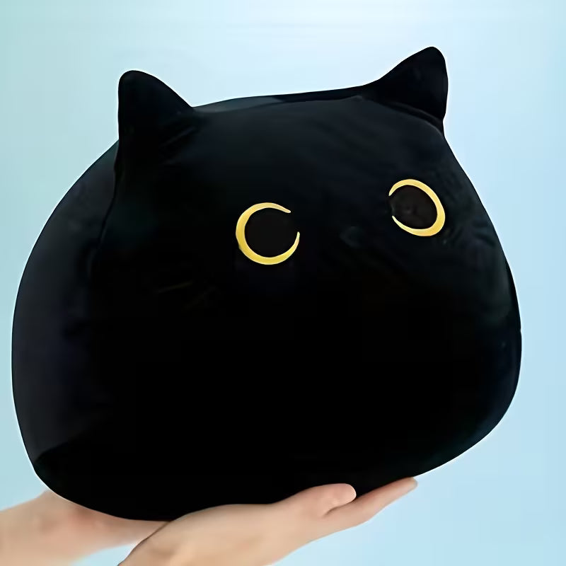 Black Cat Cute Plush Pillow™