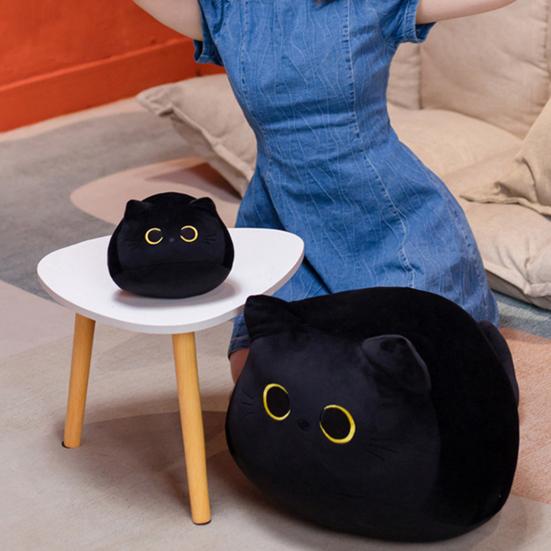 Black Cat Cute Plush Pillow™