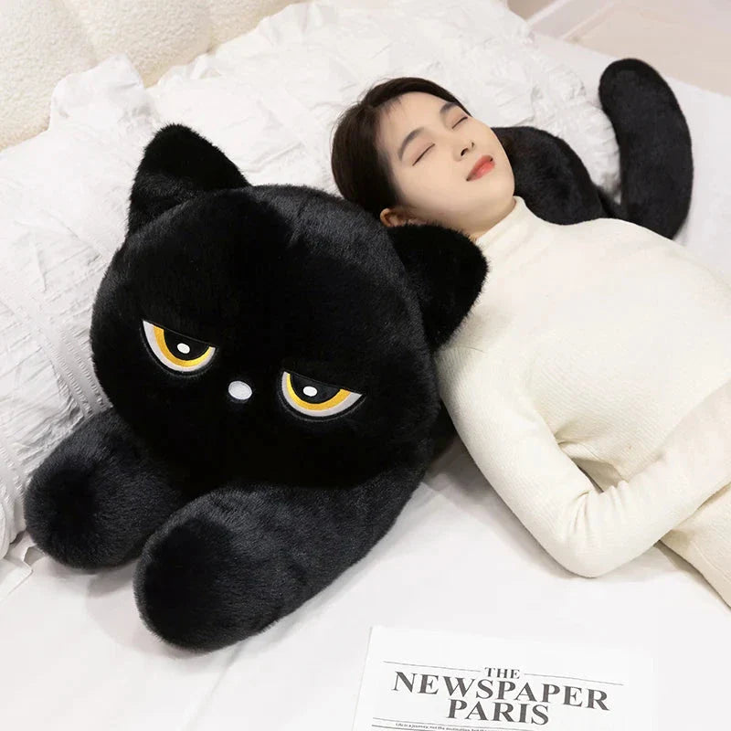 Giant Black Grey Cat Plushies™