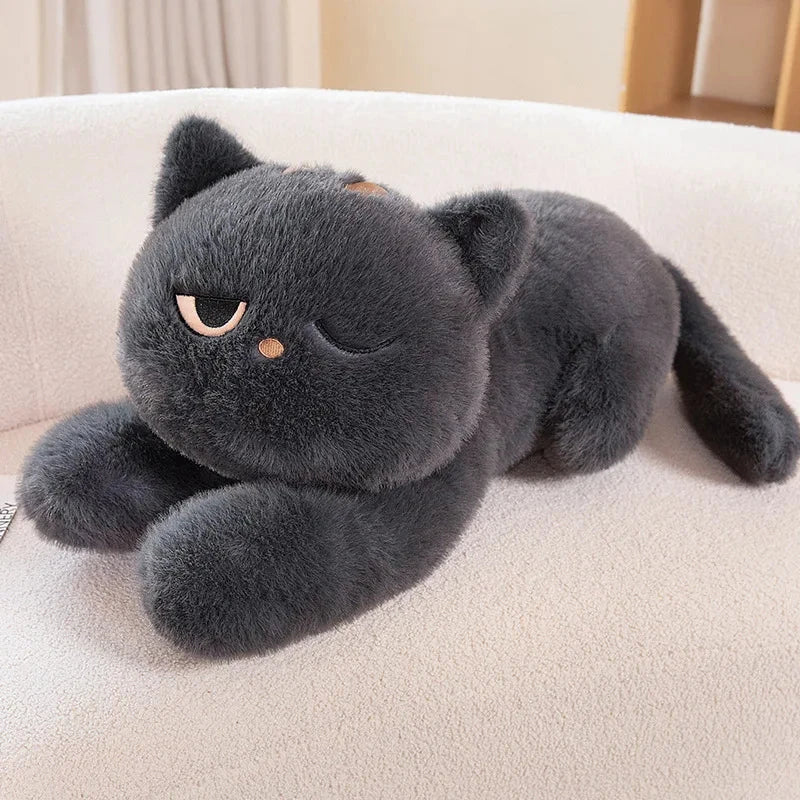 Giant Black Grey Cat Plushies™